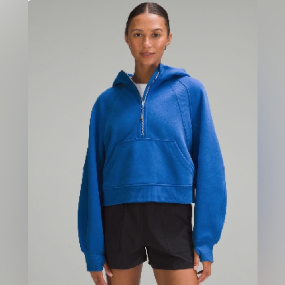 Lululemon Women's Oversized Half-Zip Hoodie M/L Blazer Blue Tone